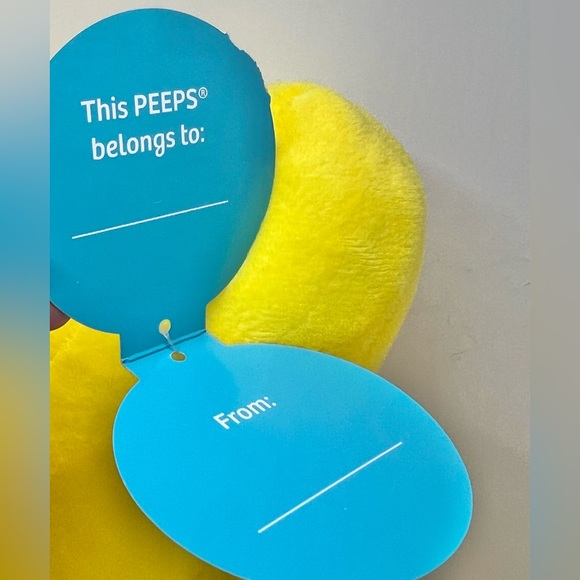 PEEPS Yellow Bunny Easter Plush 15" Pillow - Picture 5 of 5